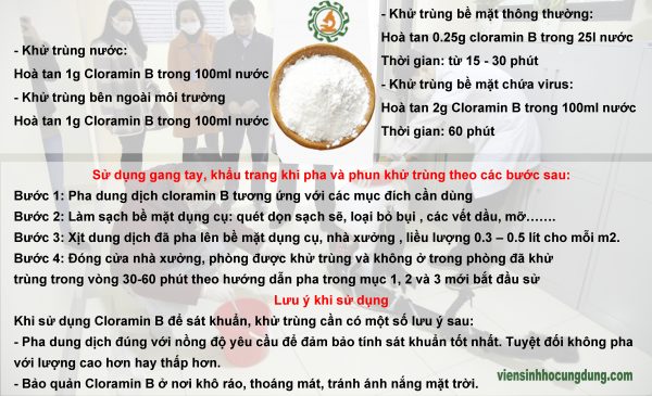 bột khử trùng cloramin B