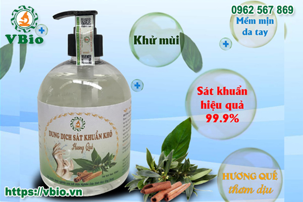 DUNG DỊCH RỬA TAY KHÔ HƯƠNG QUẾ