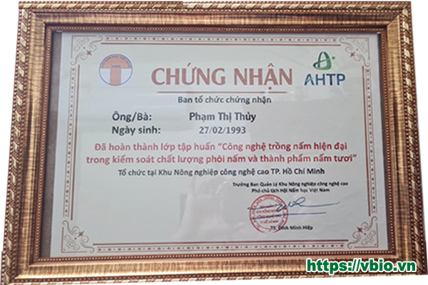 VIỆN NGHIÊN CỨU SINH HỌC ỨNG DỤNG THAM GIA LỚP TẬP HUẤN VỀ NẤM